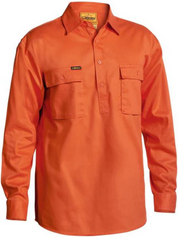 BSC6433 Bisley Closed Front Cotton Drill Shirt - Long Sleeve