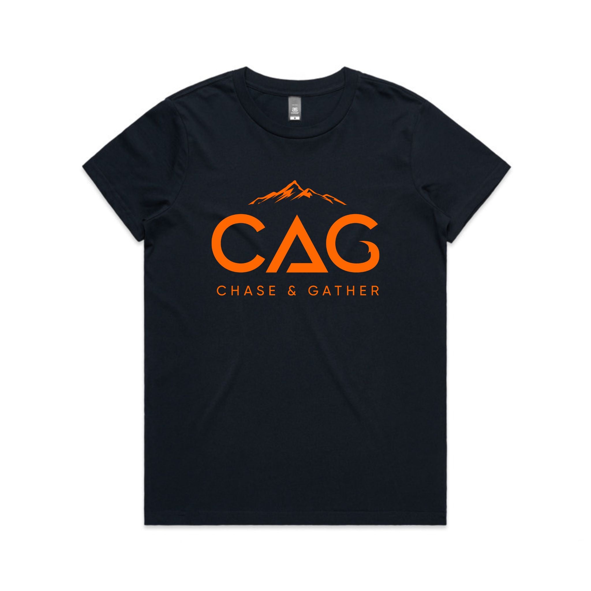 CAG - Cotton Tee Ladies with Orange Logo