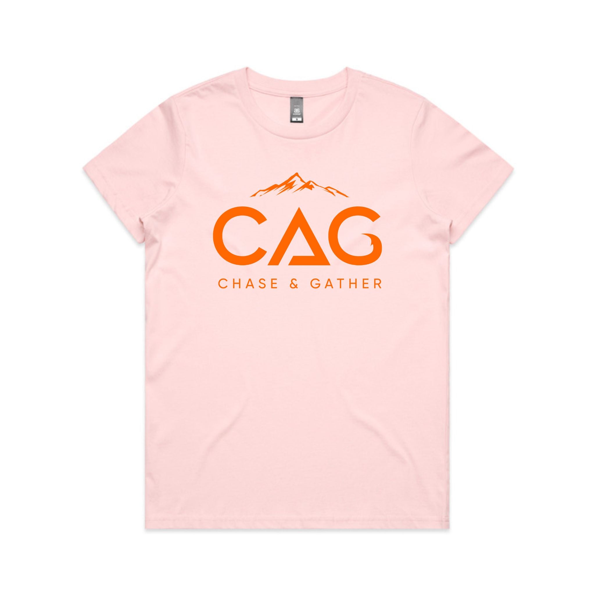 CAG - Cotton Tee Ladies with Orange Logo