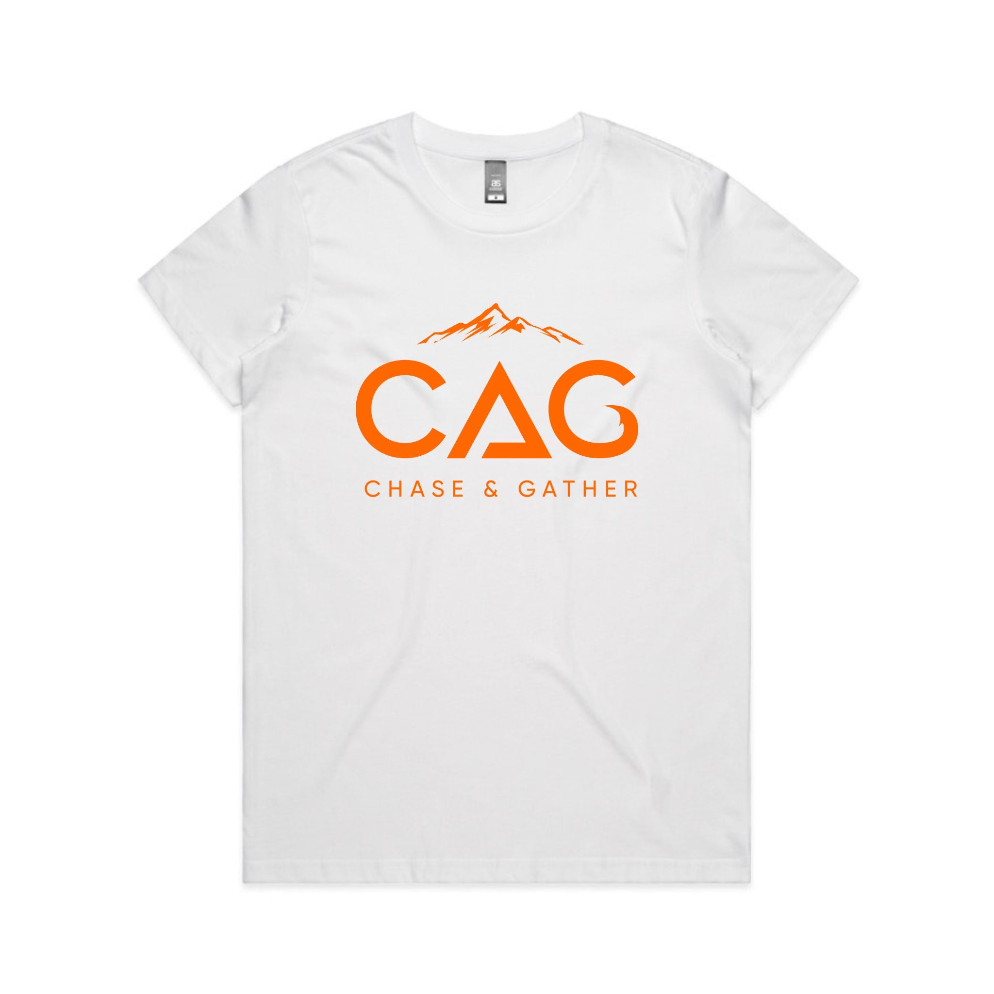 CAG - Cotton Tee Ladies with Orange Logo