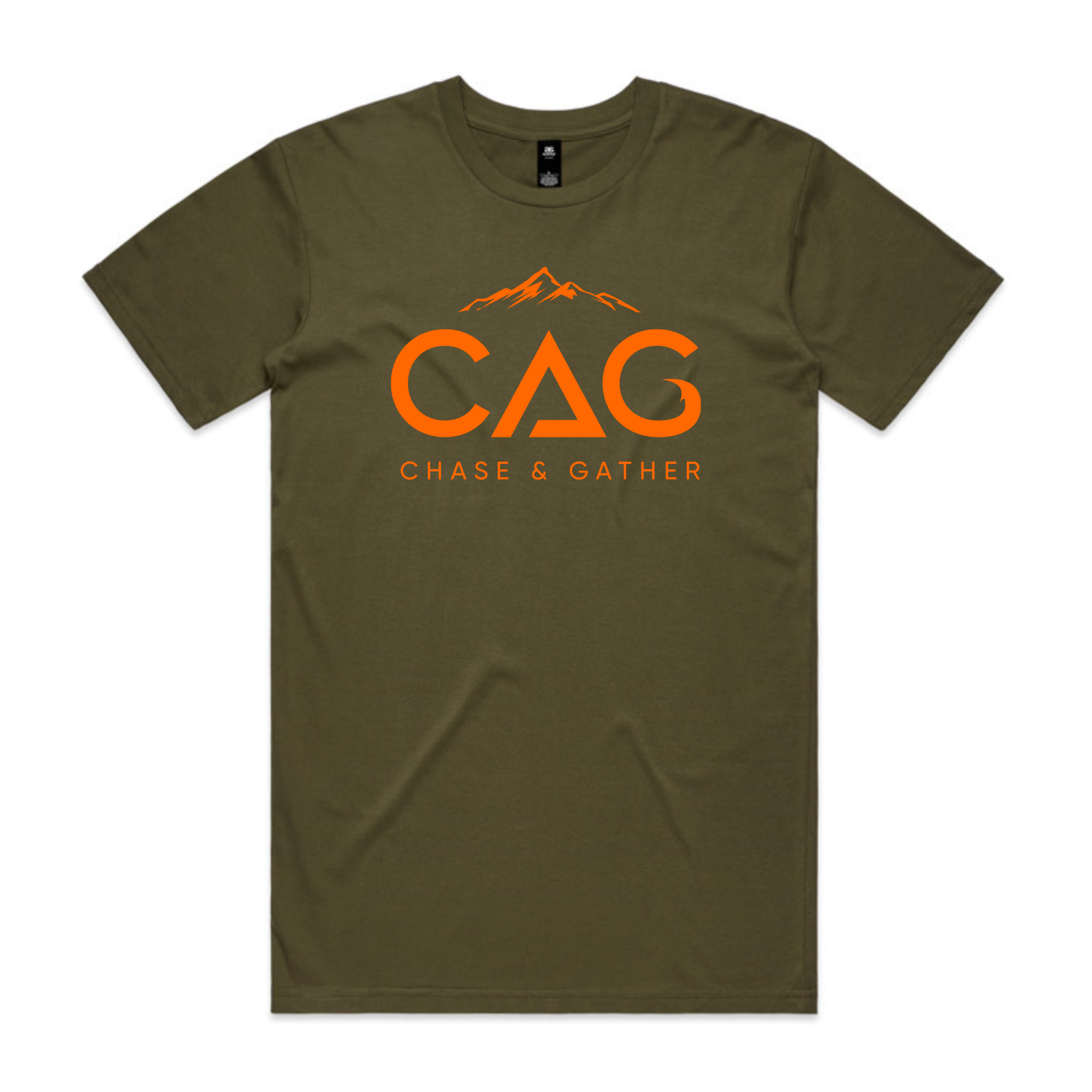 CAG -  Men's Tee with Orange Logo