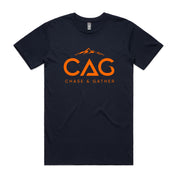 CAG -  Men's Tee with Orange Logo