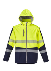 ZJ453 Syzmik Unisex 2 in 1 Stretch Softshell Taped Jacket