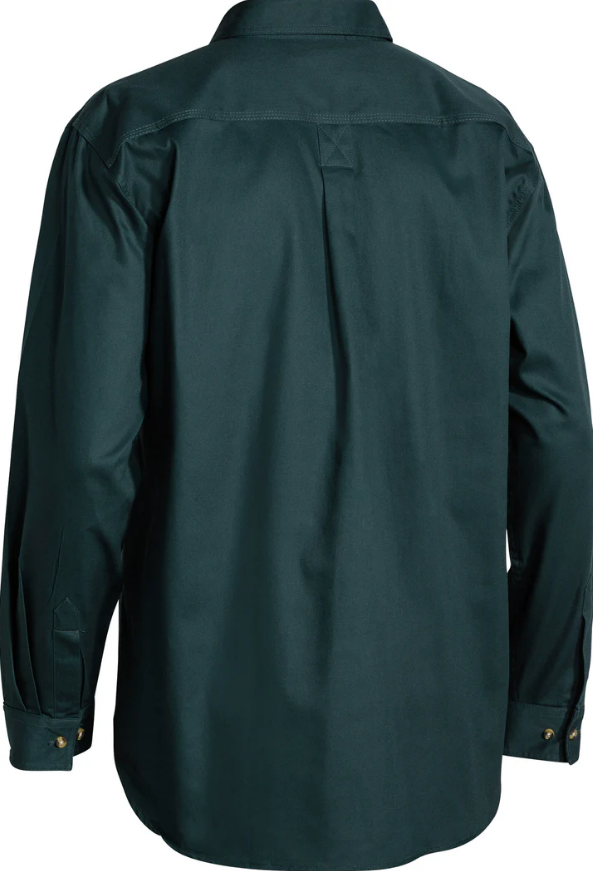 BSC6433 Bisley Closed Front Cotton Drill Shirt - Long Sleeve