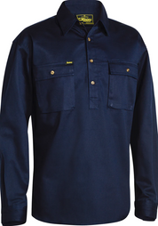 BSC6433 Bisley Closed Front Cotton Drill Shirt - Long Sleeve