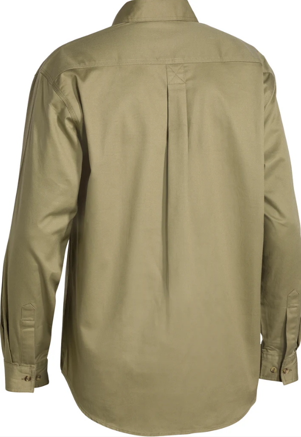 BSC6433 Bisley Closed Front Cotton Drill Shirt - Long Sleeve