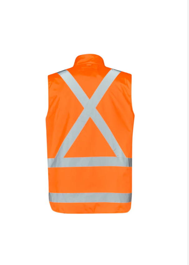 ZJ616 Syzmik Mens TTMC-W17 Hi Vis X Back 4 In 1 Waterproof Jacket