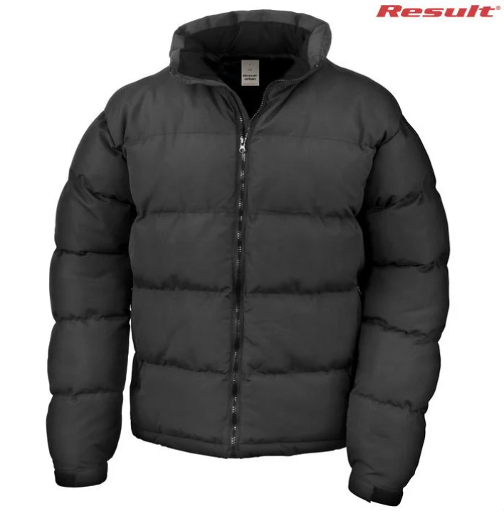 R181X Result Black Unisex Puffer Jackets