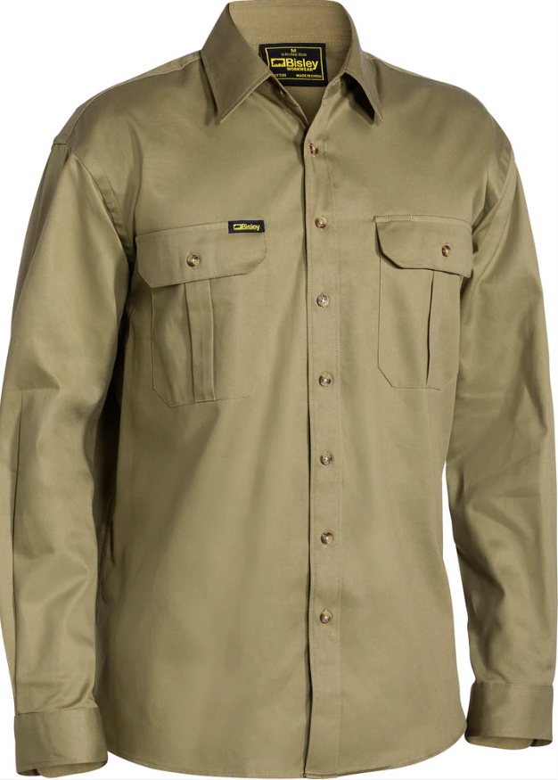 BS6433 Bisley Original Cotton Drill Shirt - Long Sleeve