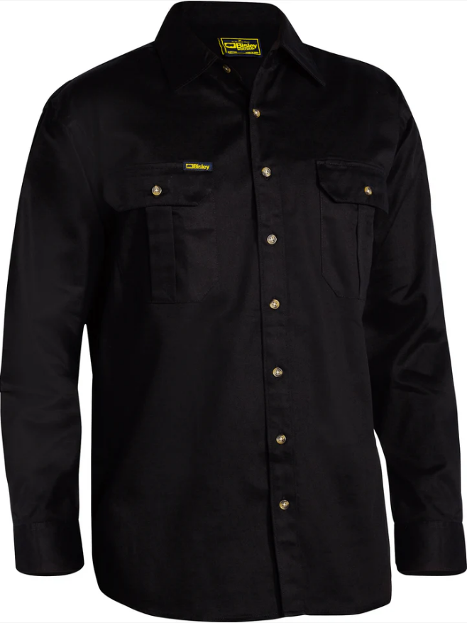 BS6433 Bisley Original Cotton Drill Shirt - Long Sleeve